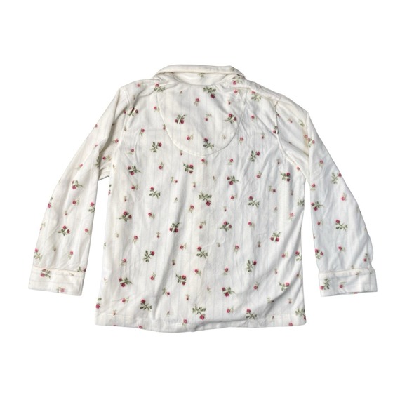 Lauren Ralph Lauren NWT Sz XL 2-Piece Button Front Fleece Women's Pajama Set - Picture 3 of 16